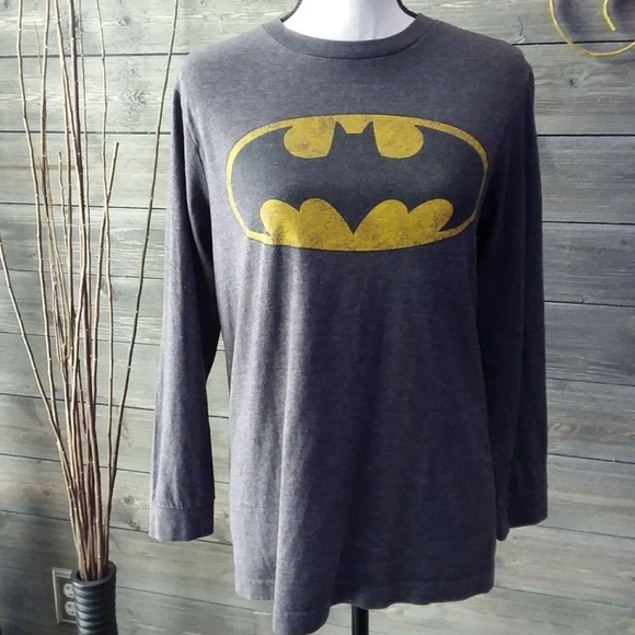 Batman Other - Long Sleeve BATMAN T SHIRT Gray~